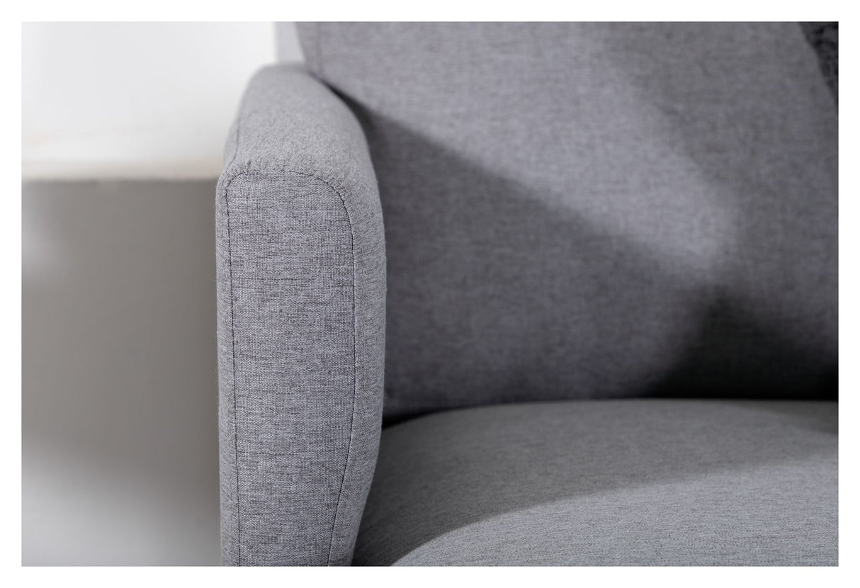 Zoom U-Sofa, Grå Stof - Unoliving.com