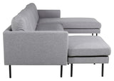 Zoom U-Sofa, Grå Stof - Unoliving.com