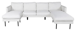 Zoom U-Sofa, Offwhite Stof - Unoliving.com