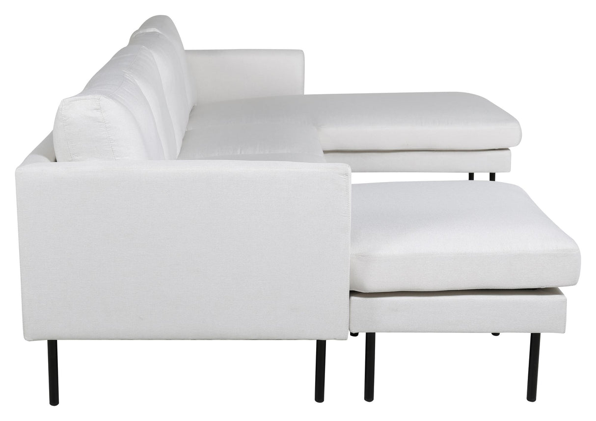 Zoom U-Sofa, Offwhite Stof - Unoliving.com