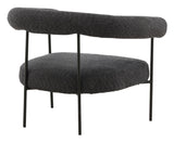 Hökåsen x Josefin Lustig Loungestol, Bouclé, Dark Grå - Unoliving.com