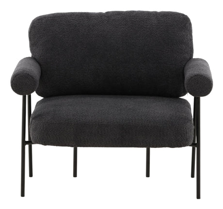 Tillberga x Josefin Lustig Loungestol, Bouclé, Dark Grå - Unoliving.com