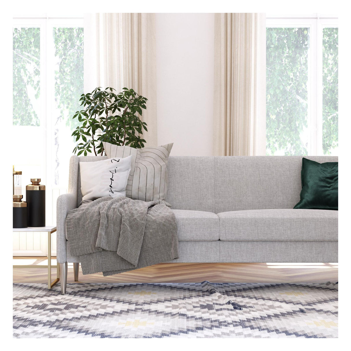 Virginia 2-pers sofa, Grå - Unoliving.com