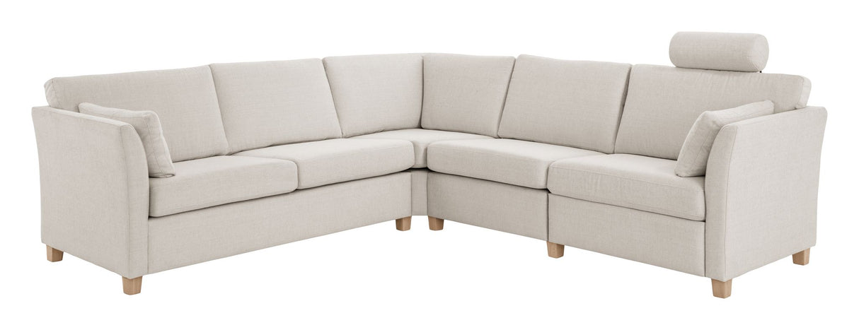 Volara 2,5-pers. Hjørnesofa - Lys - Unoliving.com