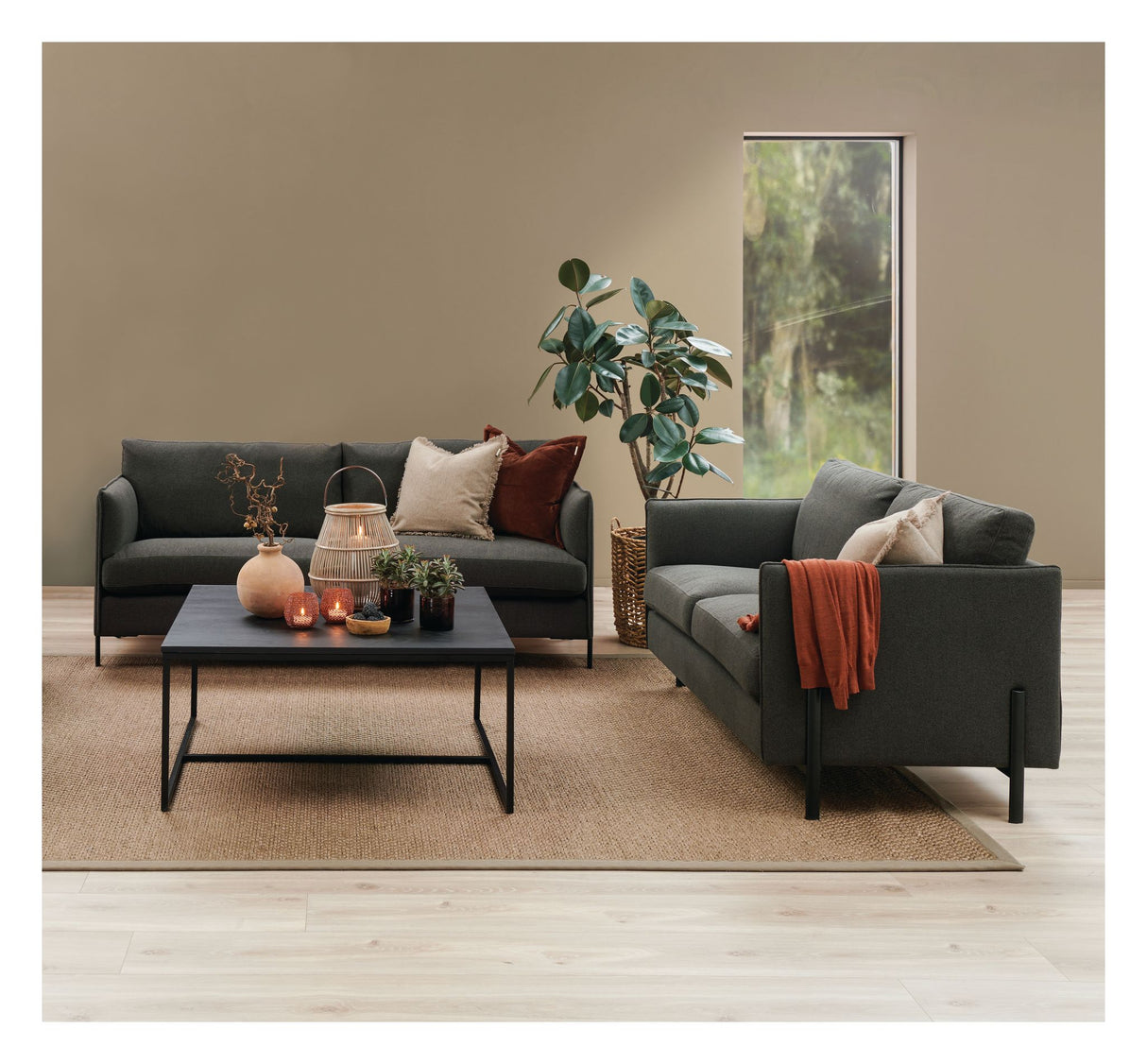 Volara 2,5-pers. Sofa - Grøn - Unoliving.com