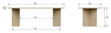 Angle Spisebord 220x90 - Egefinér - Unoliving.com