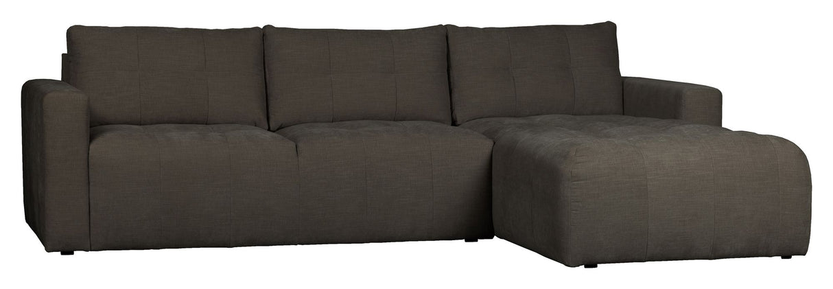 Bar Sofa m. højrevendt chaiselong, Antracit