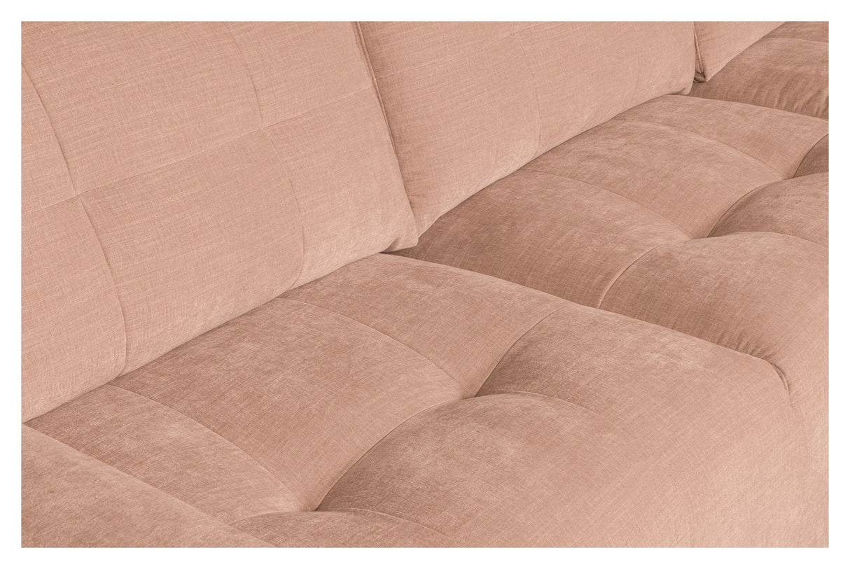 Bar Sofa m. højrevendt chaiselong, Pink