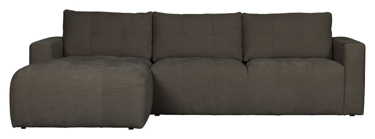 Bar Sofa m. venstrevendt chaiselong, Antracit