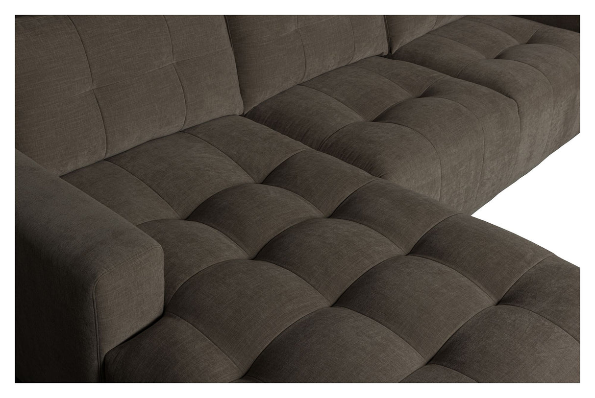 Bar Sofa m. venstrevendt chaiselong, Antracit