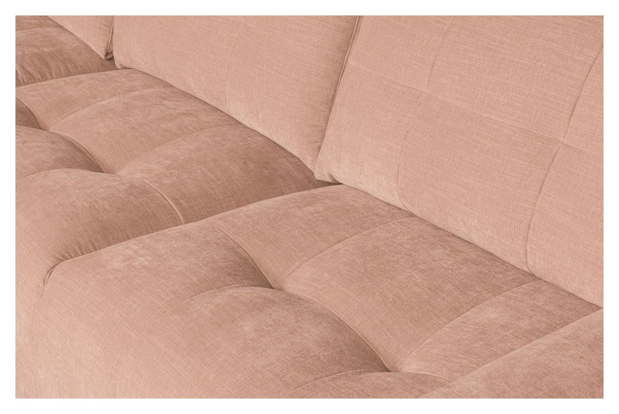 Bar Sofa m. venstrevendt chaiselong, Pink