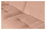 Bar Sofa m. venstrevendt chaiselong, Pink