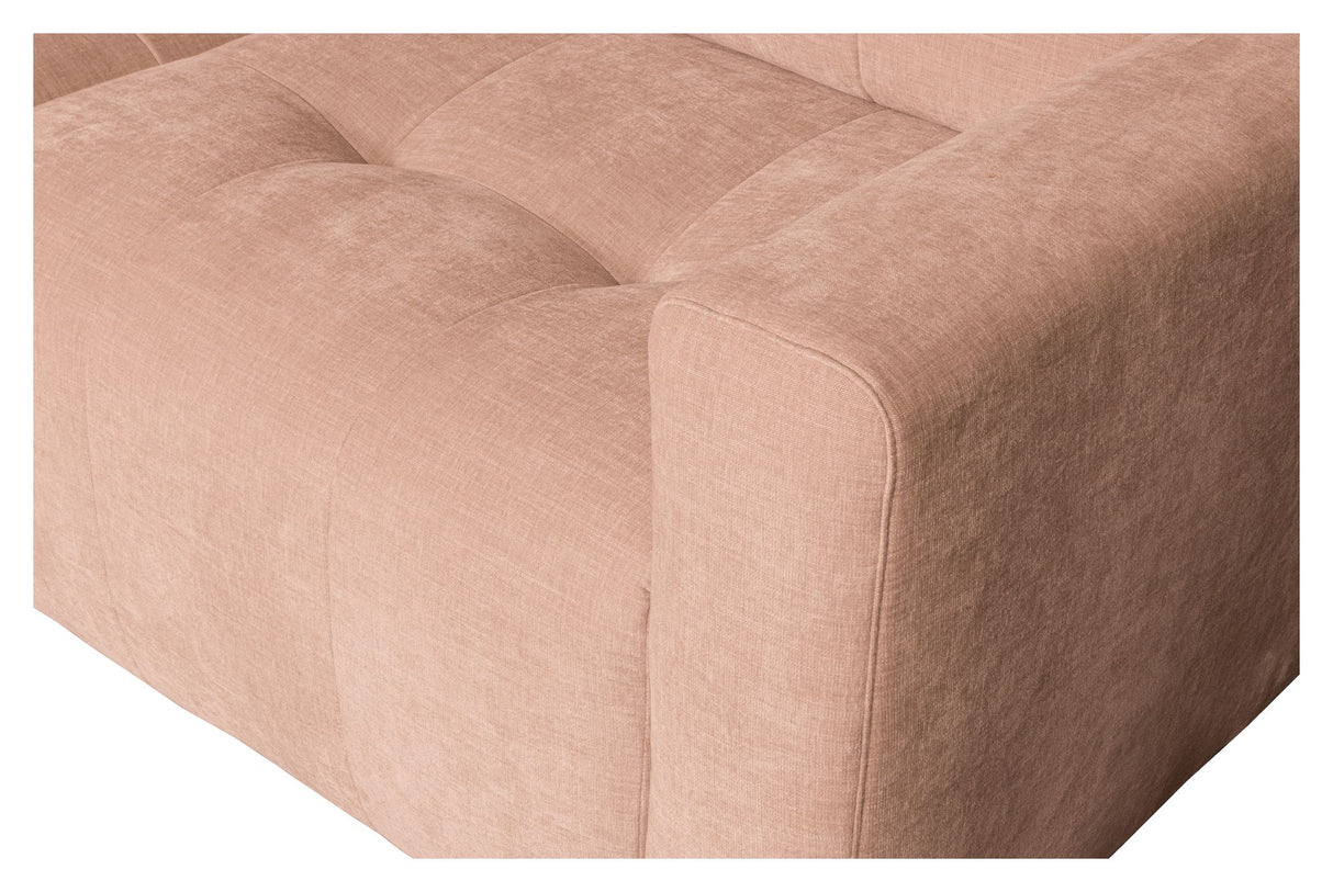 Bar Sofa m. venstrevendt chaiselong, Pink