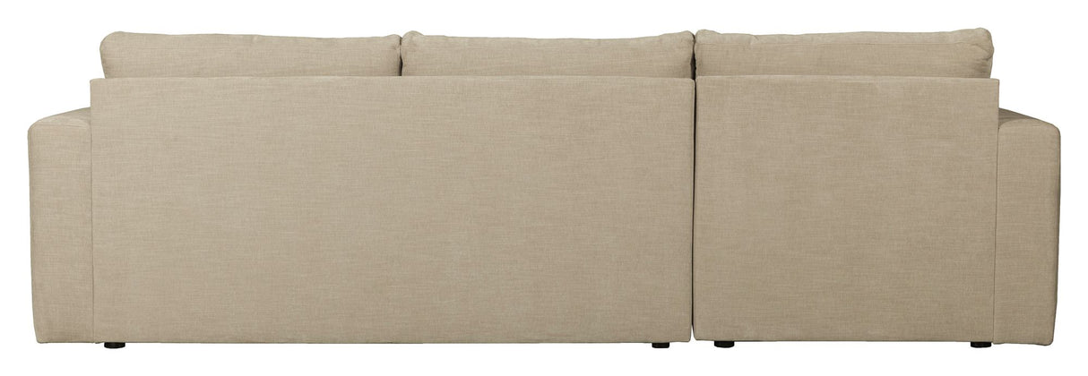 Bar Sofa m. venstrevendt chaiselong, Sand