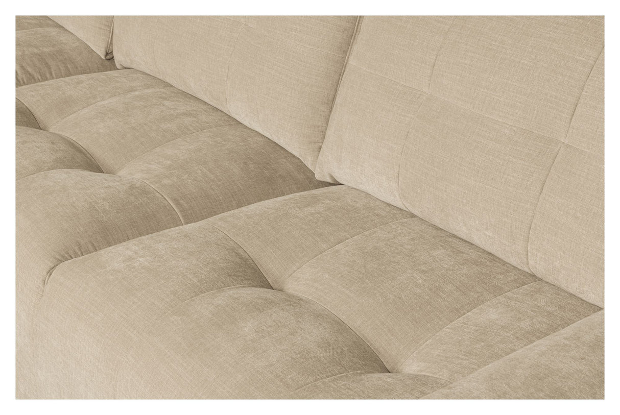 Bar Sofa m. venstrevendt chaiselong, Sand