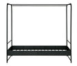 Bunk Sengeramme 200x120 - Sort metal - Unoliving.com