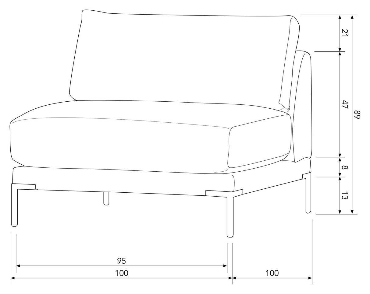 Couple Midtermodul - Brun