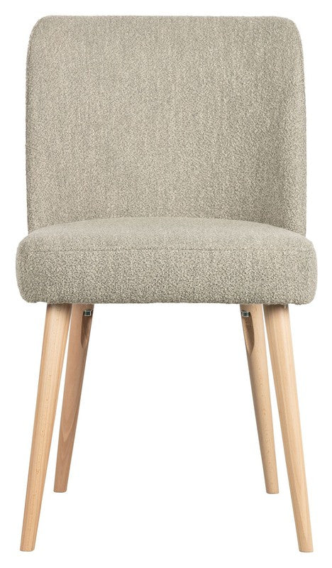 Force Spisebordsstol - Beige Bouclé - Unoliving.com