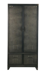 Locker Garderobeskab i metal - Sort - Unoliving.com