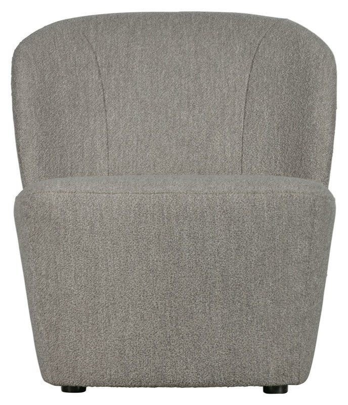 Lofty Loungestol - Grå Bouclé - Unoliving.com