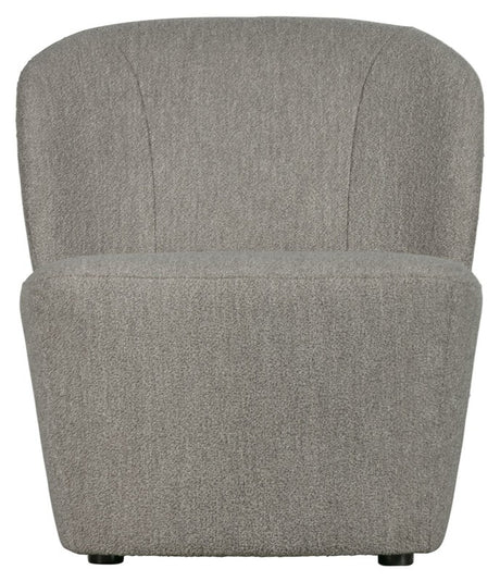 Lofty Loungestol - Grå Bouclé - Unoliving.com