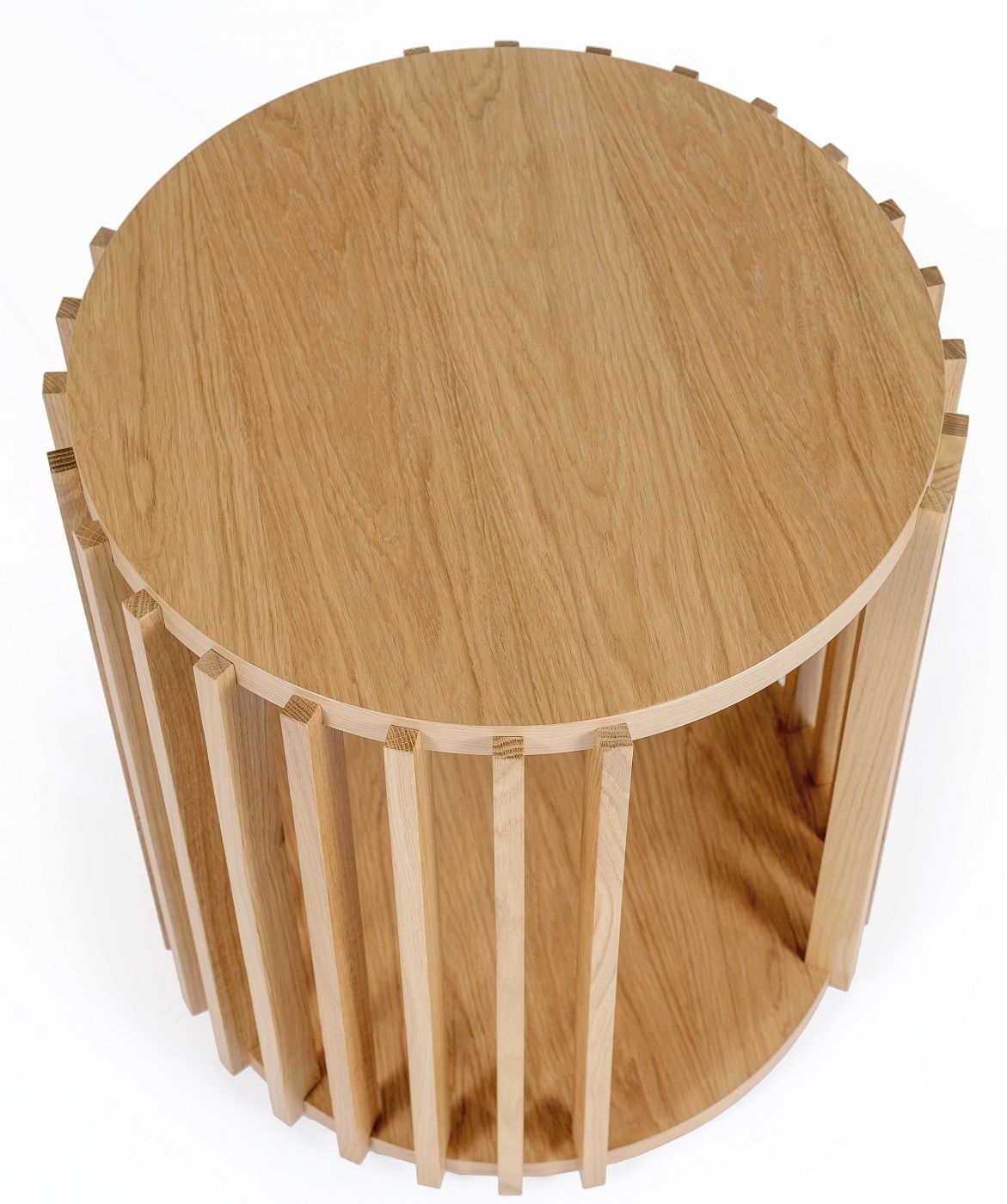 Woodman Drum Sidebord - Eg, Ø53 - Unoliving.com