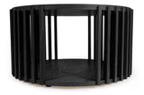 Woodman Drum Sofabord - Sort, Ø83 - Unoliving.com