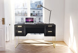 Woodman - Pimlico Skrivebord m. 4 skuffer - Brun - Unoliving.com