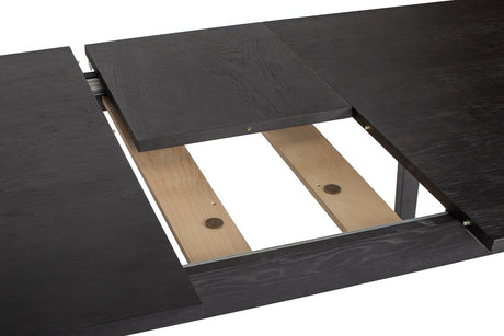 Woodman - Skagen Spisebord m. tillægsplade - Sort - Unoliving.com