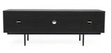 Woodman Stripe Tvbord - Eg/Sort - Unoliving.com