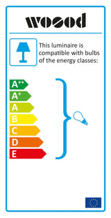 Woood Adelaide Pendel - Sort, Ø25cm - Unoliving.com