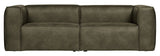 Woood Bean 3,5-pers. Sofa i øko-læder, Armygrøn - Unoliving.com