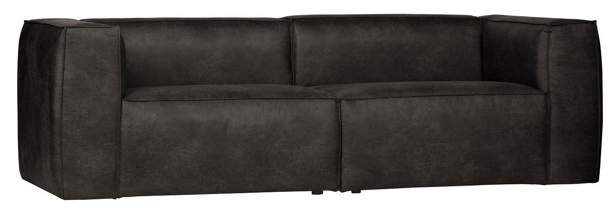 Woood Bean 3,5-pers. Sofa i øko-læder, Sort - Unoliving.com