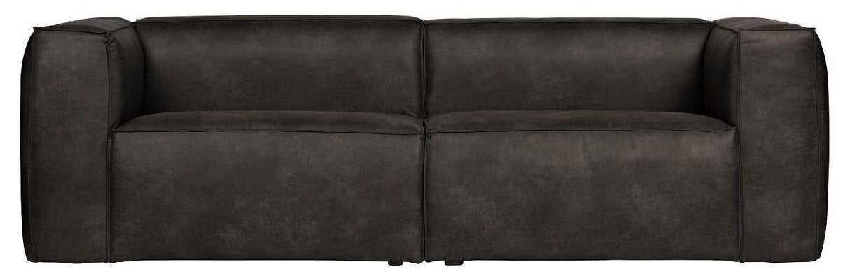 Woood Bean 3,5-pers. Sofa i øko-læder, Sort - Unoliving.com