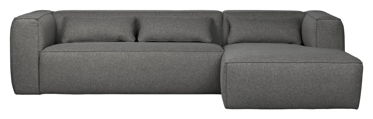 Woood Bean Sofa m. højrevendt chaiselong, Grå - Unoliving.com