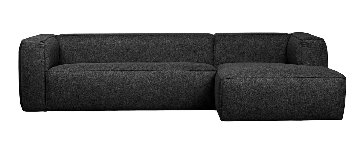 Woood Bean Sofa m. højrevendt chaise, Mørk Grå - Unoliving.com