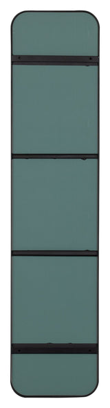 Woood Doutzen Spejl - Sort Ramme, 170x40 - Unoliving.com