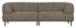 Lloyd 4-pers. Sofa, Mørkebrunt Melange - Unoliving.com