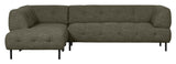 Lloyd Sofa m. chaiselong, Venstrevendt, Grøn Melange - Unoliving.com