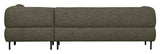 Lloyd Sofa m. chaiselong, Højrevendt, Grøn Melange - Unoliving.com