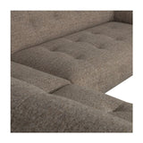 Lloyd Sofa m. chaiselong, Venstre, Mørkebrunt Melange - Unoliving.com