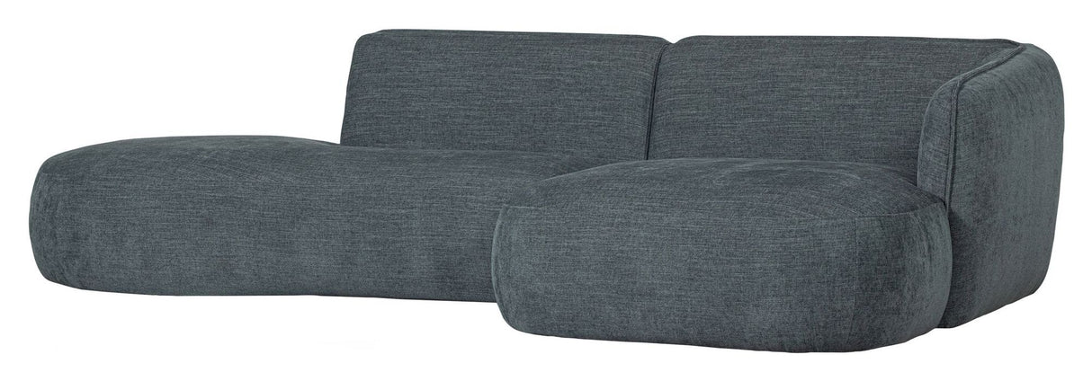 Polly Sofa m. chaiselong, Højre, Blå/Grøn - Unoliving.com