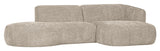 Polly Sofa m. chaiselong, Højre, Sand - Unoliving.com