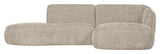 Polly Sofa m. chaiselong, Højre, Sand - Unoliving.com