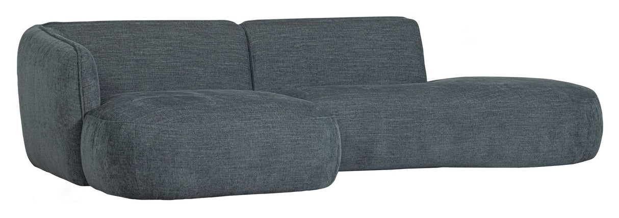 Polly Sofa m. chaiselong, Venstre, Blå/Grøn - Unoliving.com