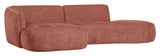 Polly Sofa m. chaiselong, Venstre, Pink - Unoliving.com