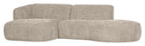 Polly Sofa m. chaiselong, Venstre, Sand - Unoliving.com