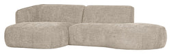 Polly Sofa m. chaiselong, Venstre, Sand - Unoliving.com