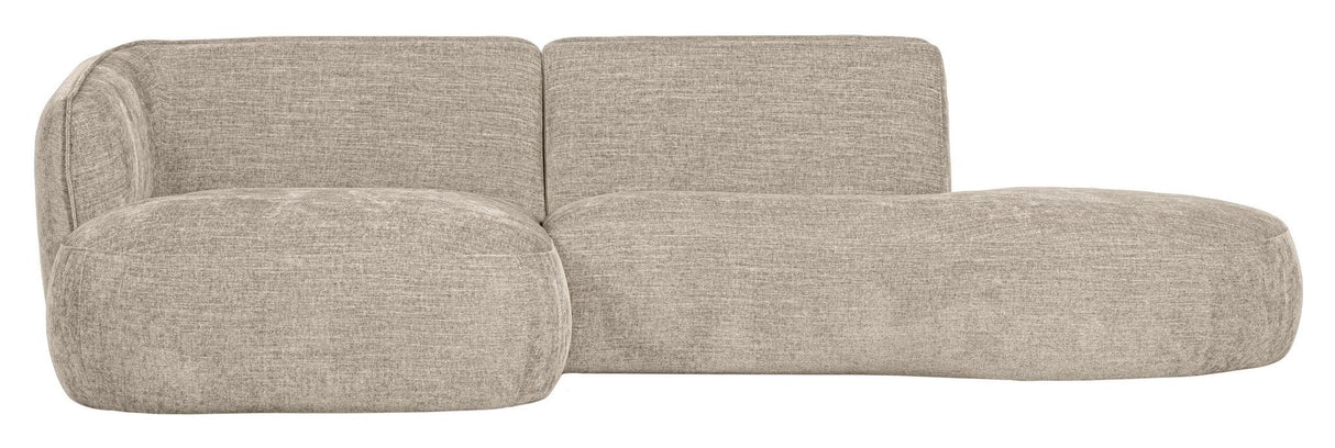 Polly Sofa m. chaiselong, Venstre, Sand - Unoliving.com