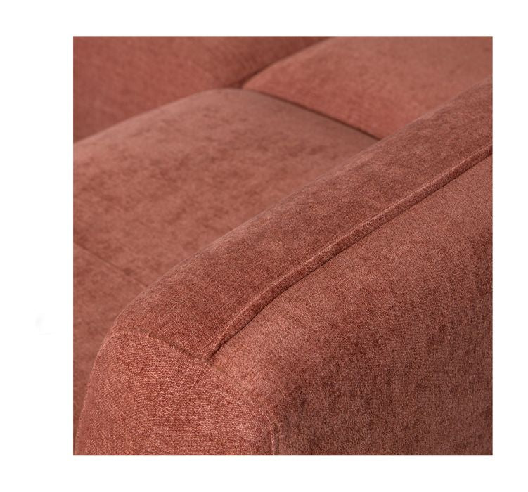 Polly U-sofa, Højrevendt, Pink